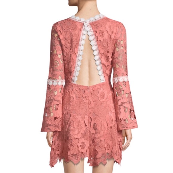 Alexia Admor Ruffled Long Sleeve Lace Dress  NWT - Picture 4 of 6